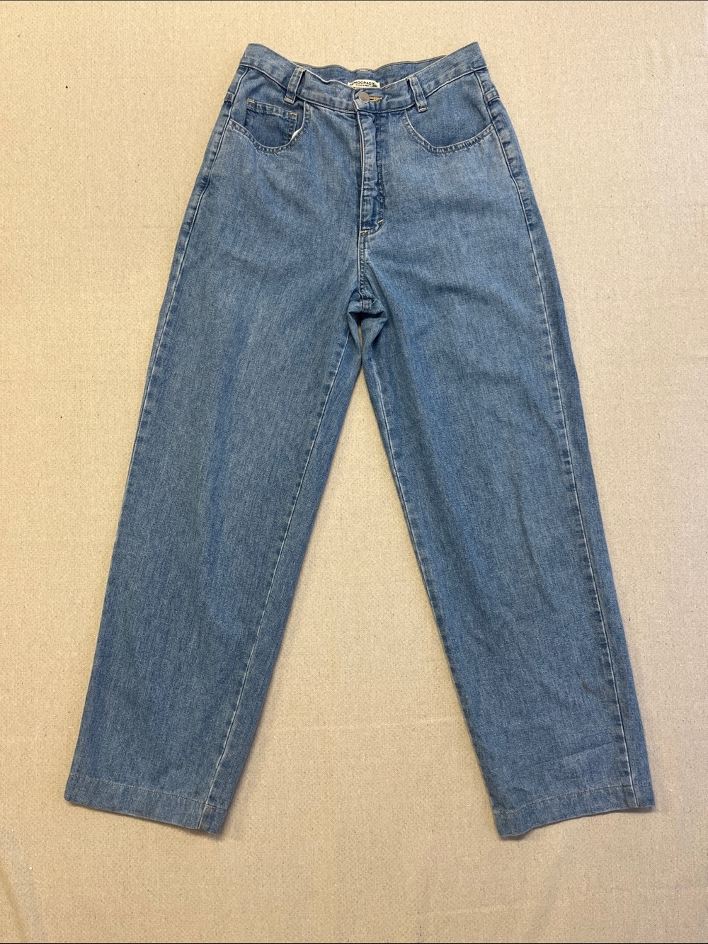Democracy Size 6 Wide Leg Jeans Women Blue High Rise Lyocell Denim USA